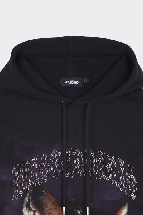 WASTED Hoodie Noir