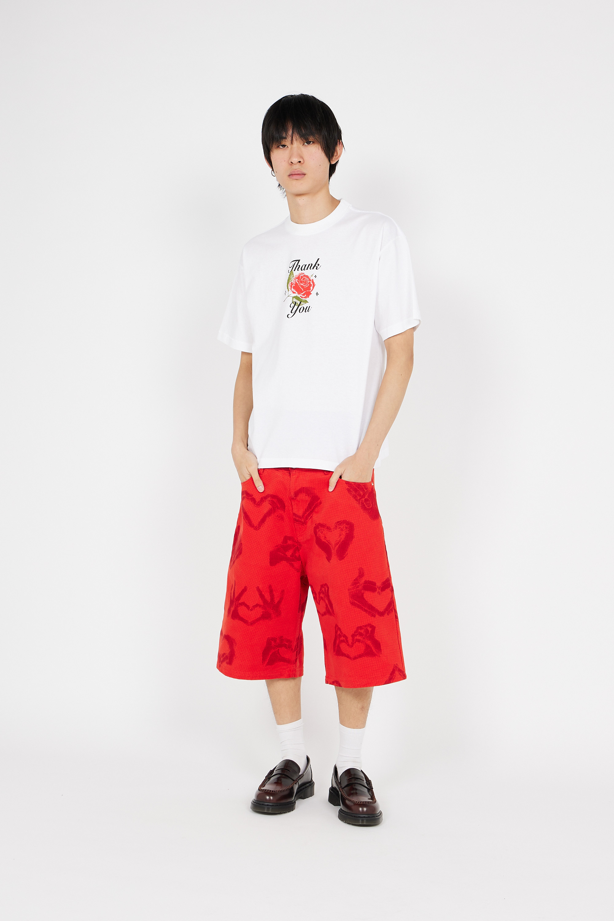 Regular-fit round-neck cotton T-shirt White