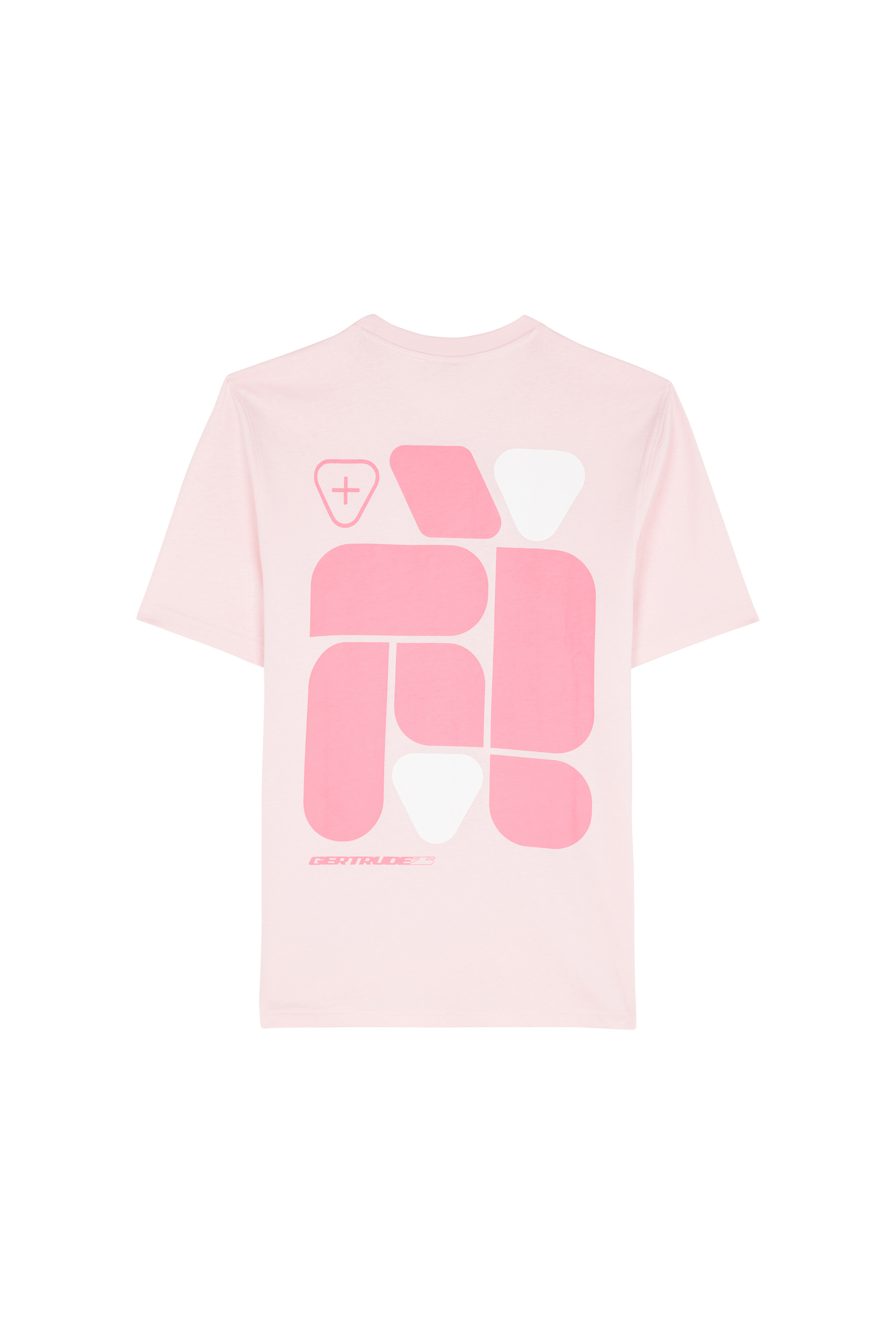 Regular-fit round-neck cotton T-shirt GERTRUDE Pink