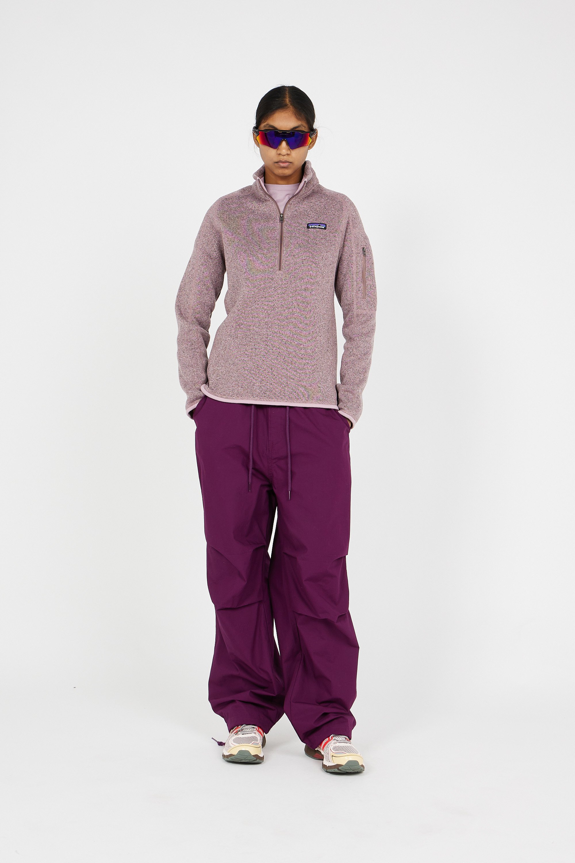 Pantalon parachute OBEY Violet