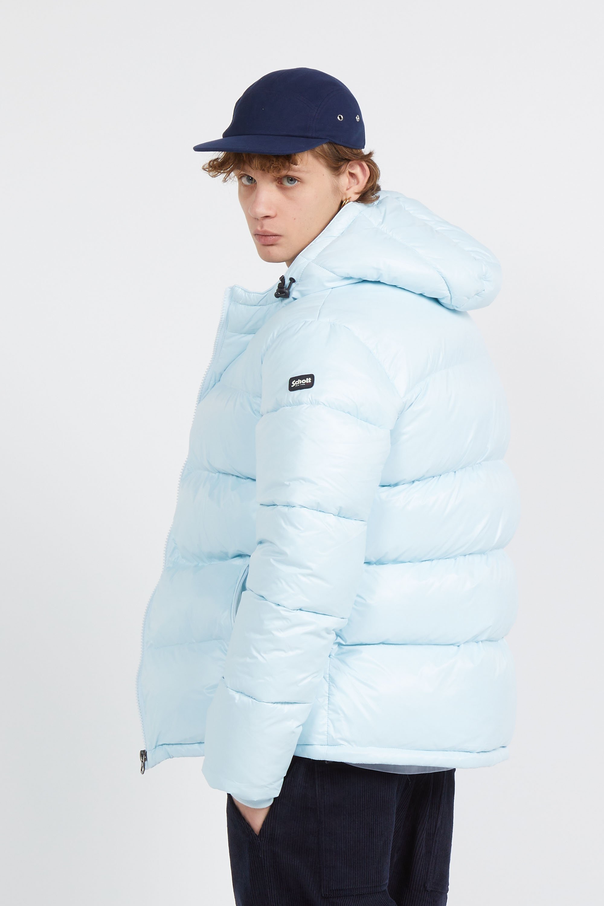 puffer coat | Blue by SCHOTT puffer coat Blue