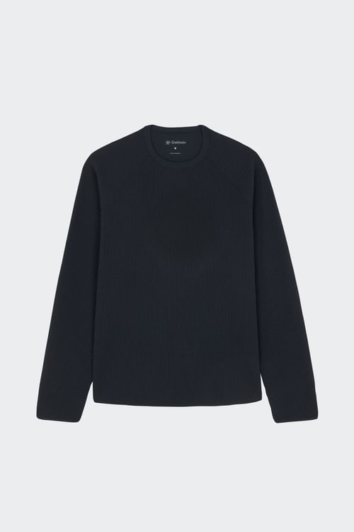 GOLDWIN Regular-fit round-neck cotton T-shirt Black