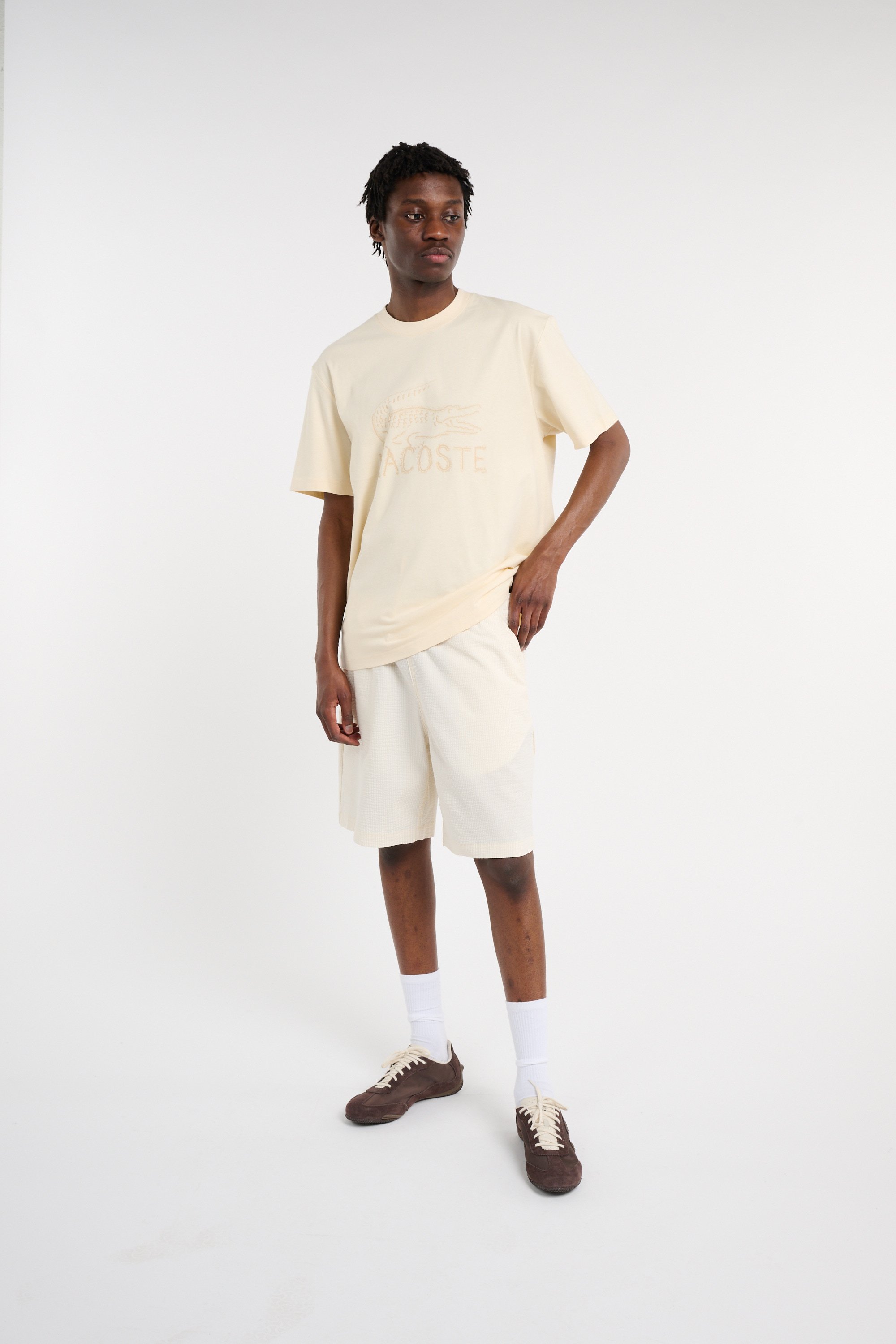 T-shirt LACOSTE Beige