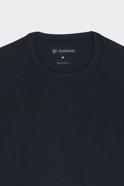 GOLDWIN Regular-fit round-neck cotton T-shirt Black