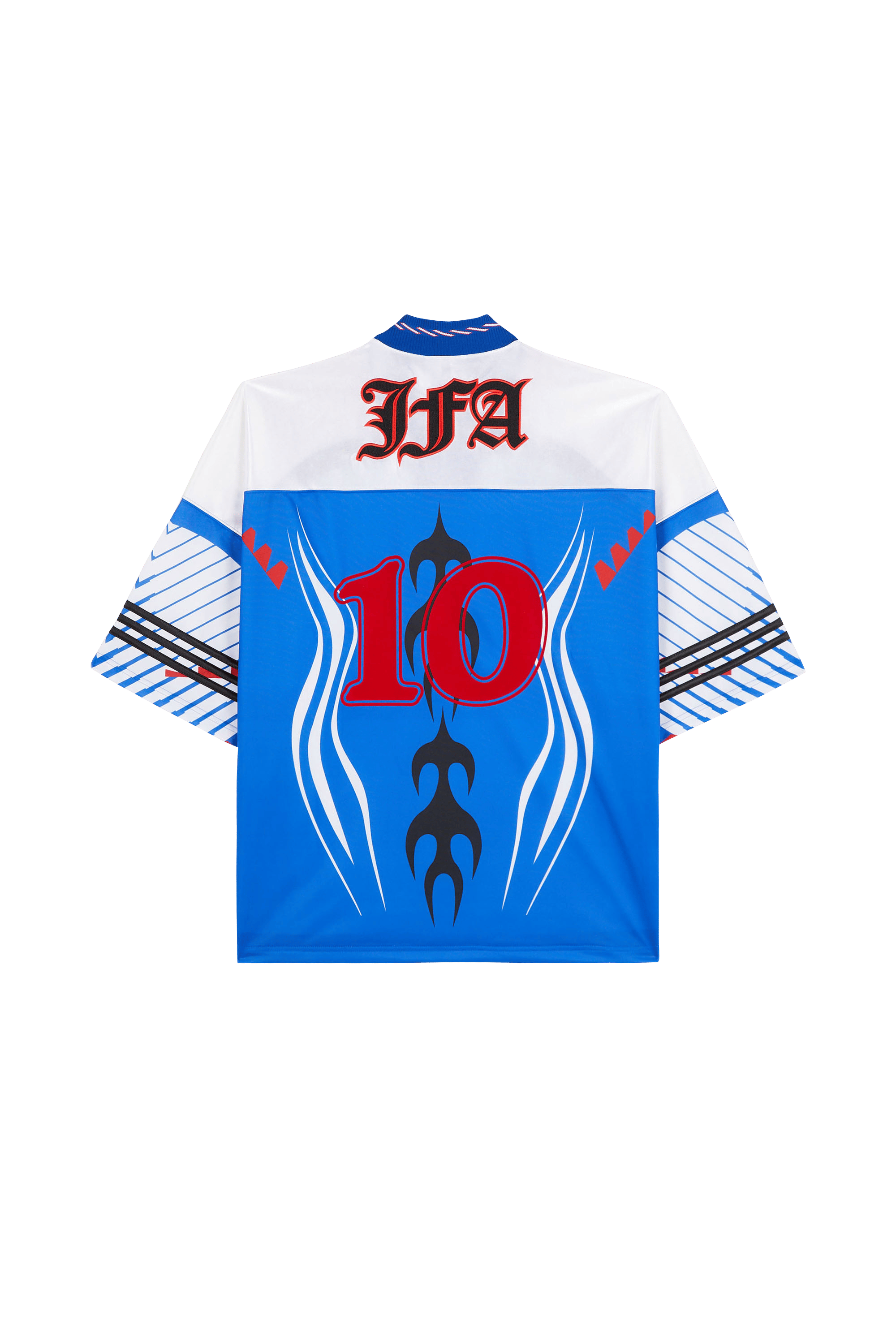 Regular-fit round-neck cotton T-shirt Blue