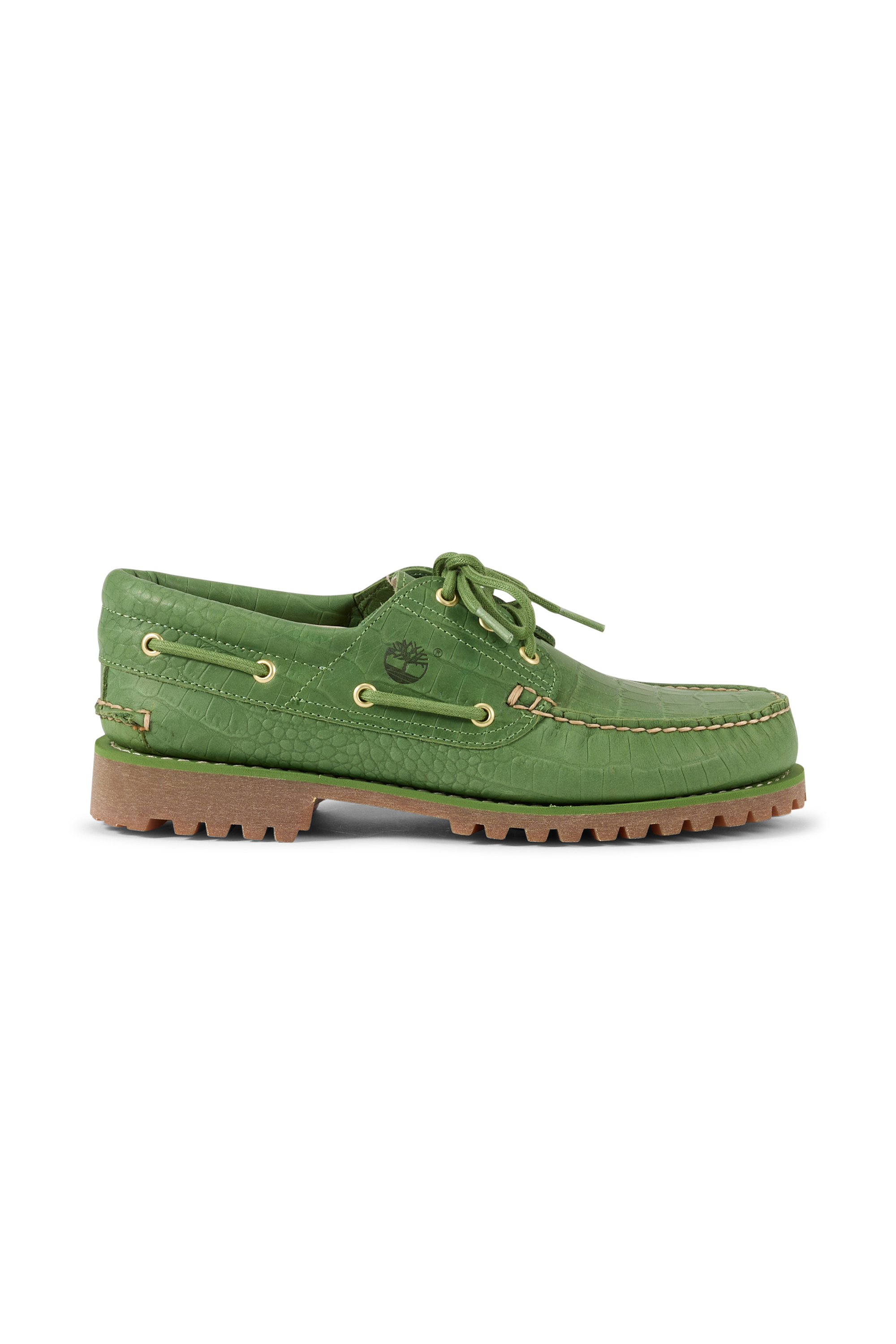 Chaussures bateau TIMBERLAND AUTHENTIC Medium green full grain