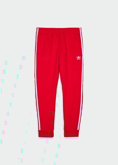 Jogging adidas rouge pas cher sale