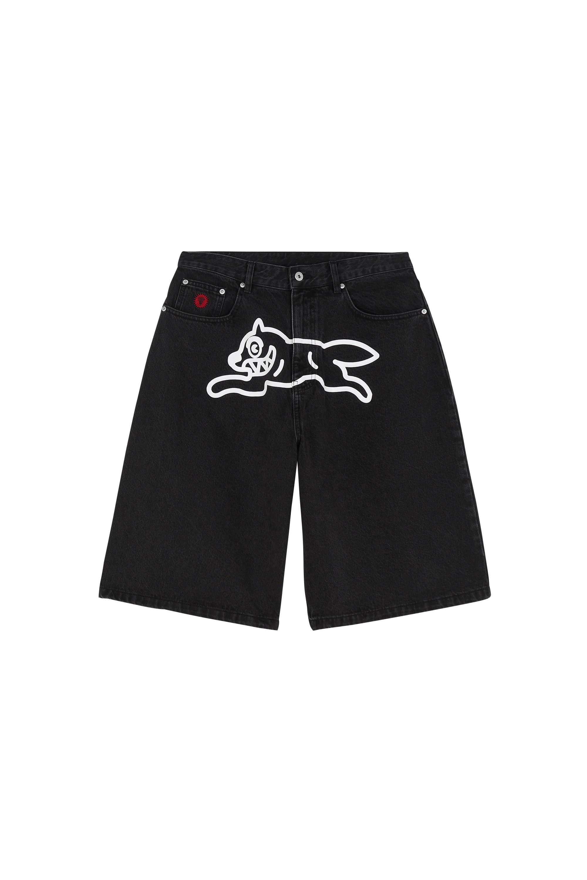 Short RUNNING DOG TRIPLE SCOOP Black