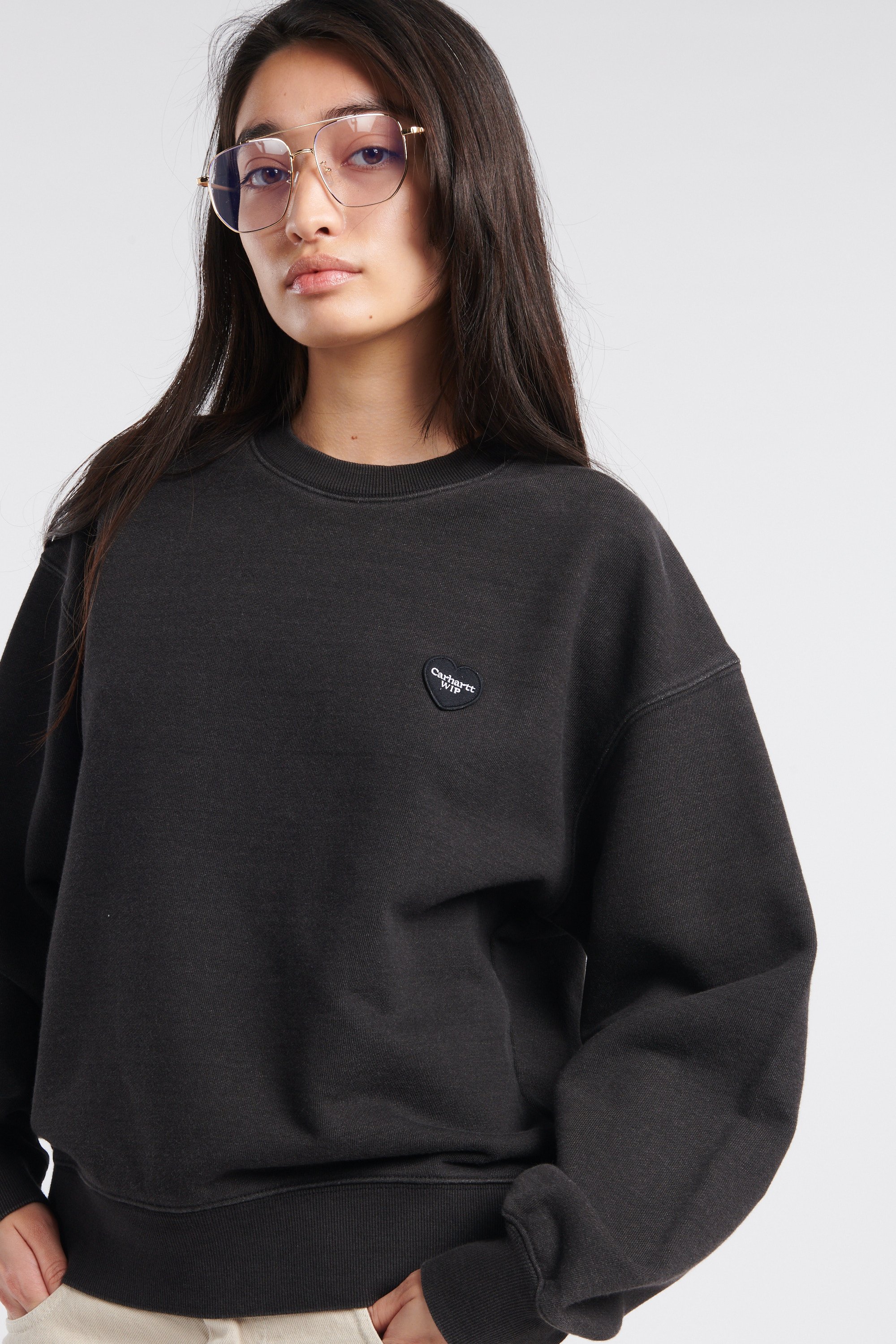 sweatshirt | Black by CARHARTT WIP sweatshirt Black