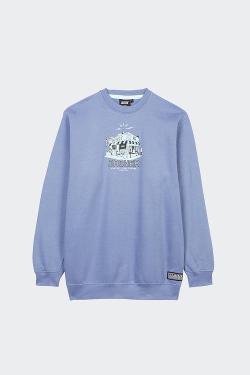 JACKER Sweat Bleu