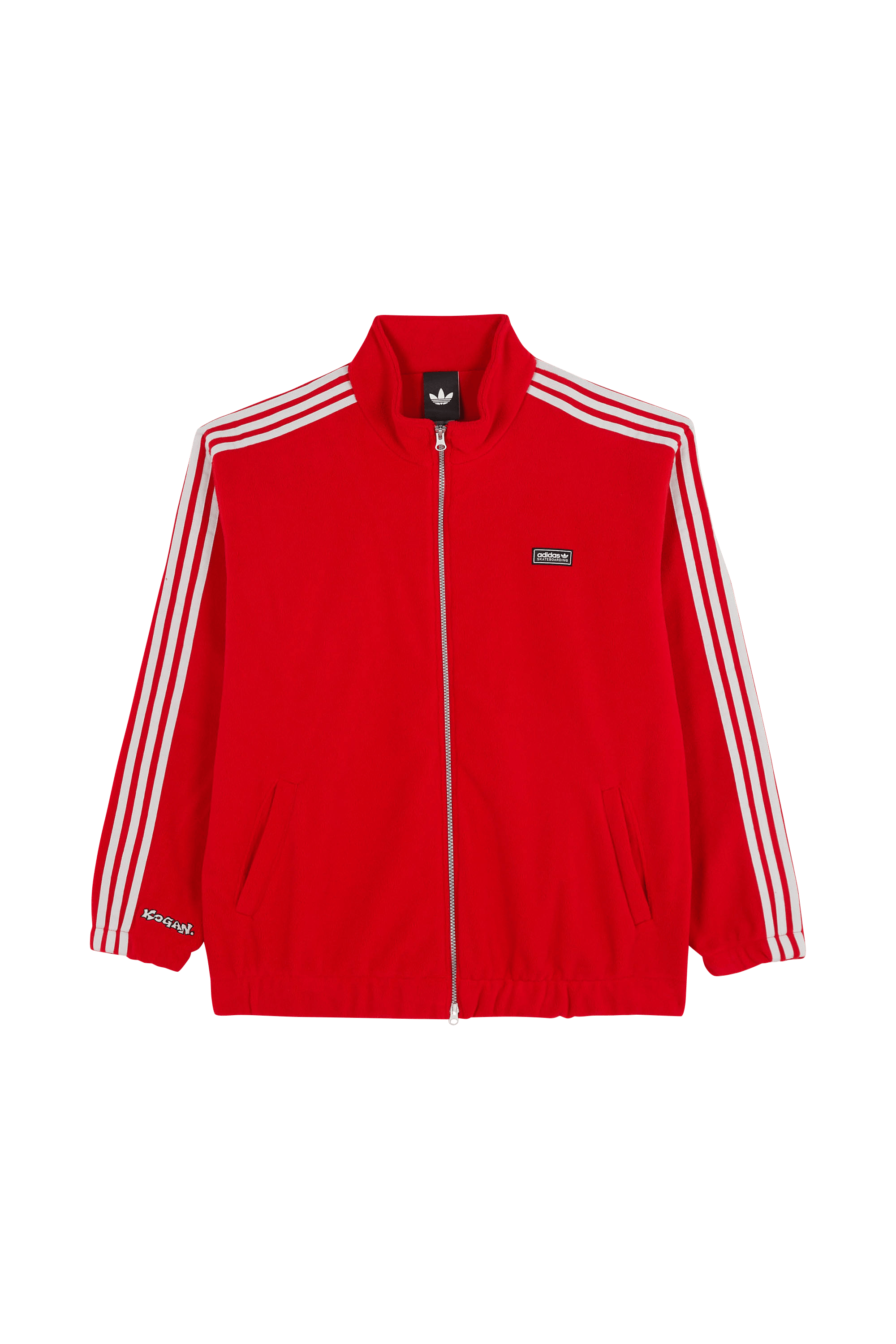 Veste de survêtement  ADIDAS Rouge