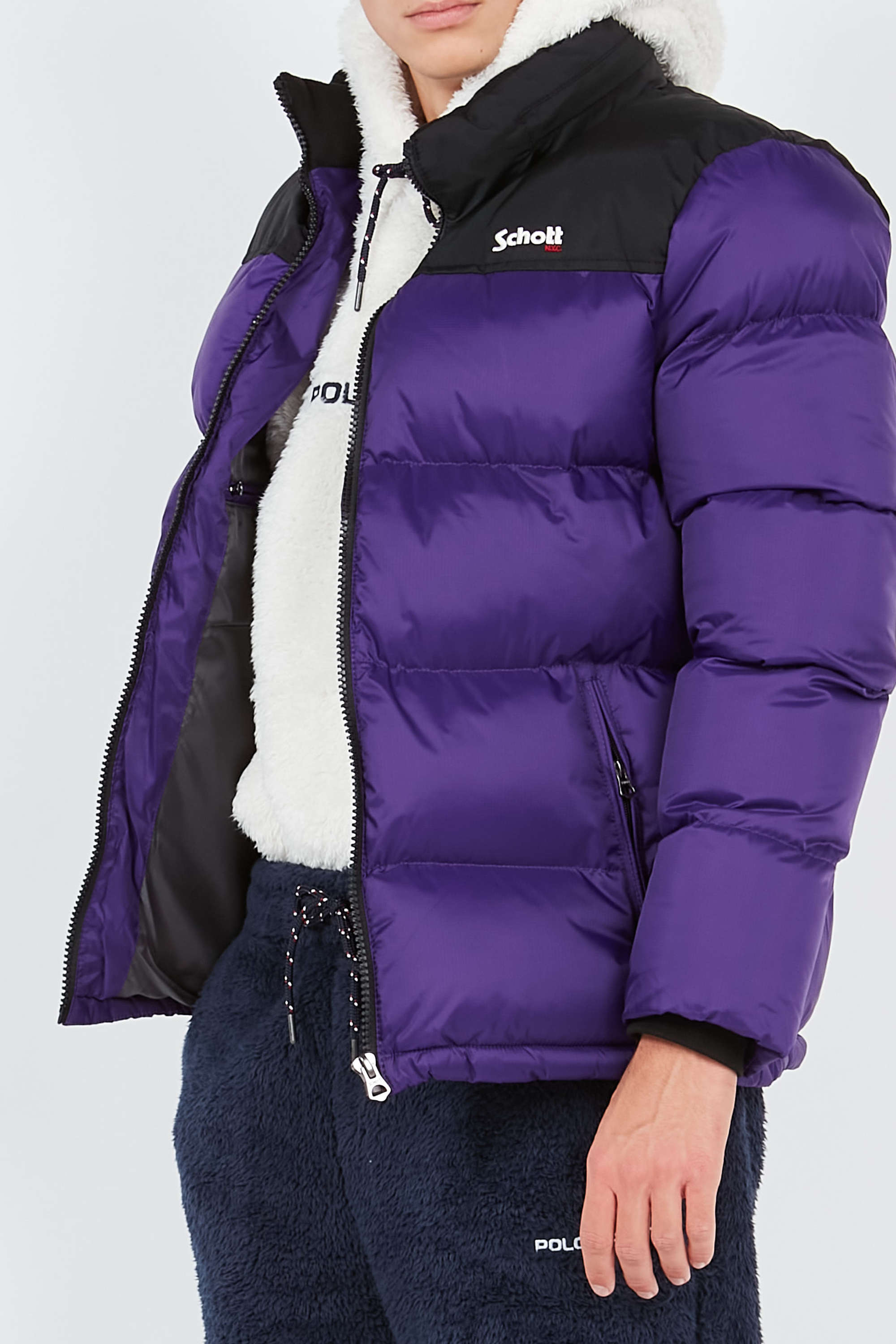 Puffer Jacket | Purple SCHOTT Men