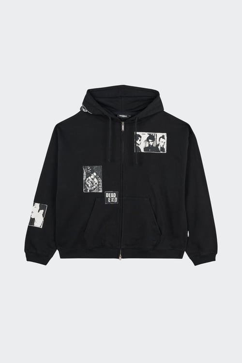 Hoodie zippé - Taille XL Noir