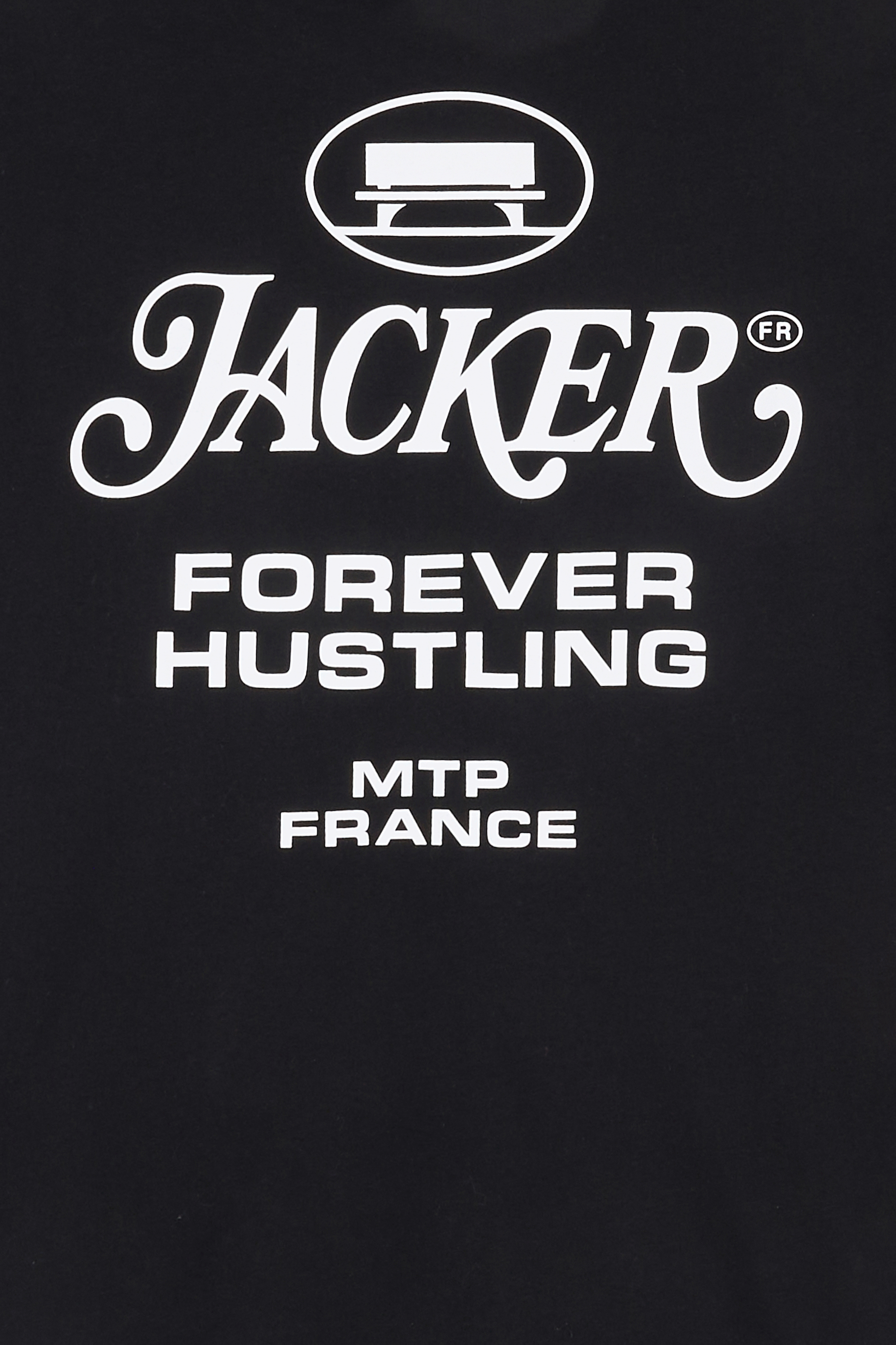 Regular-fit round-neck cotton T-shirt | Black JACKER Men