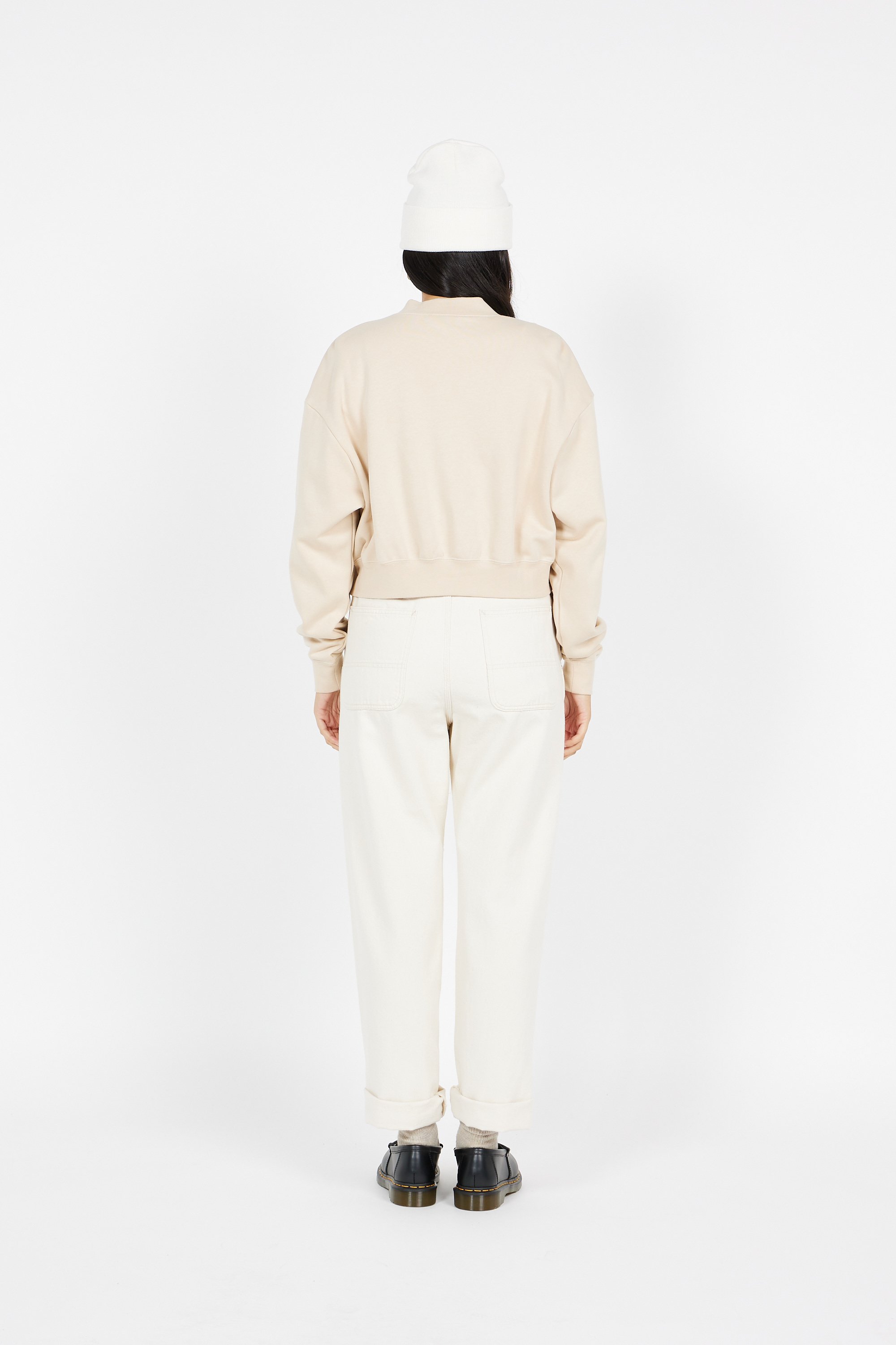 Long-sleeve zip-up top | Beige by NIKE Long-sleeve zip-up top Beige