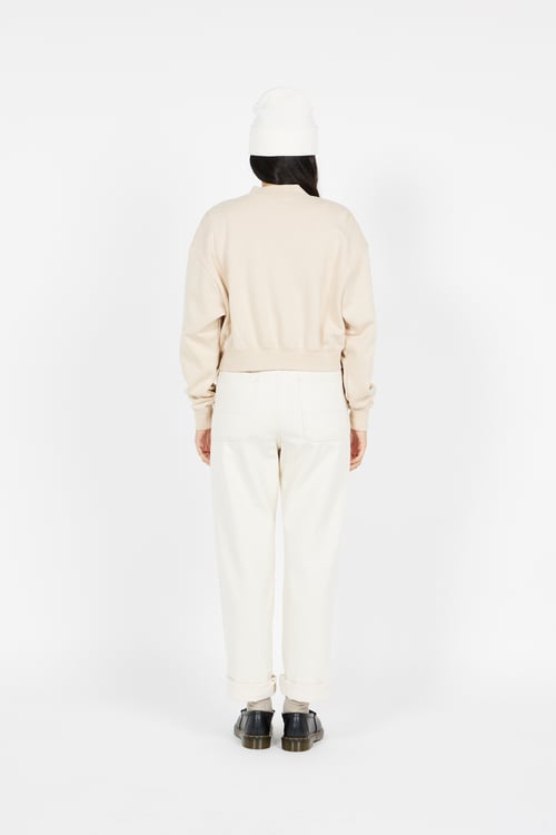NIKE Top manches longues zippé Beige
