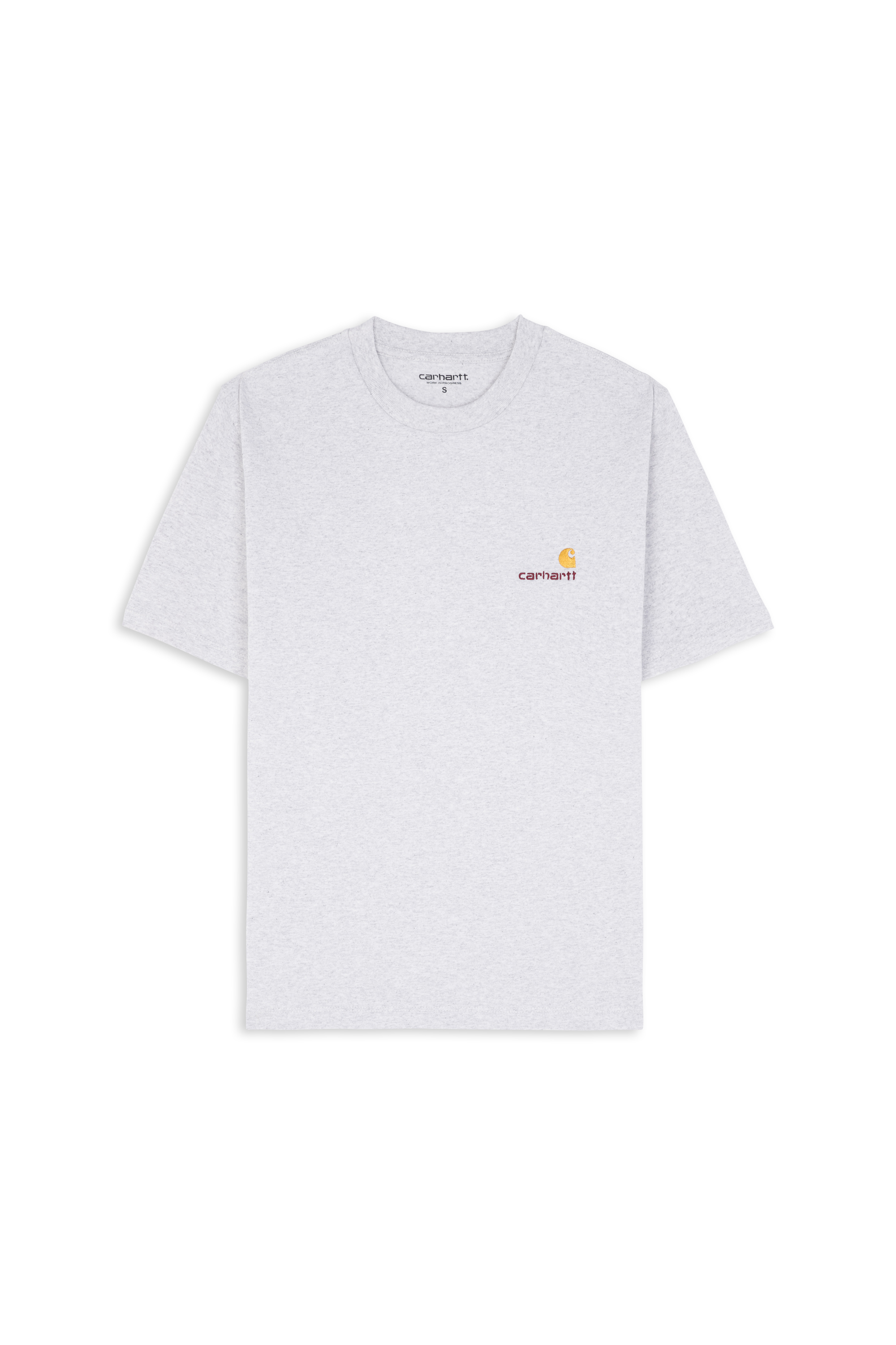 Regular-fit round-neck cotton T-shirt Grey