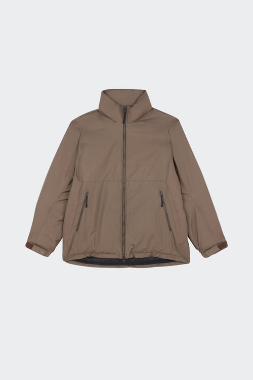 GOLDWIN Lightweight quilted padded jacket with high neck Brown