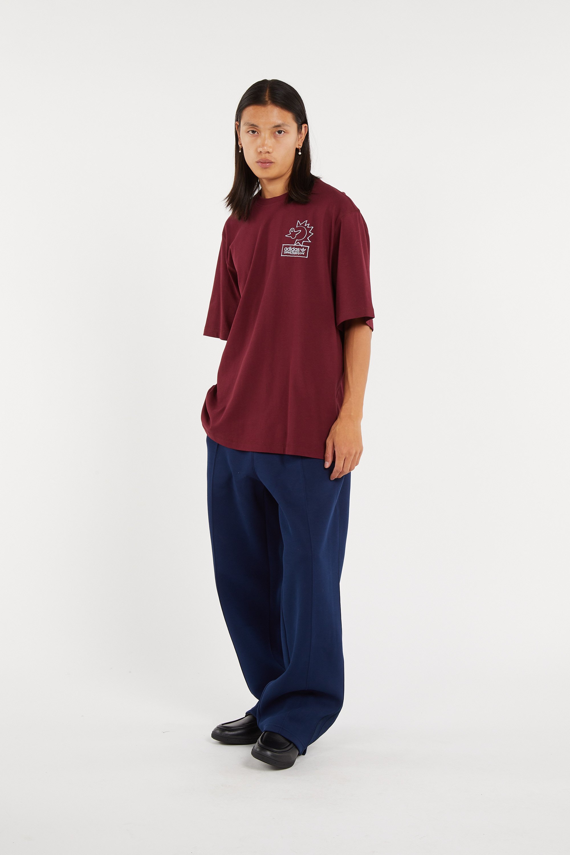 Regular-fit round-neck cotton T-shirt ADIDAS Multicolored