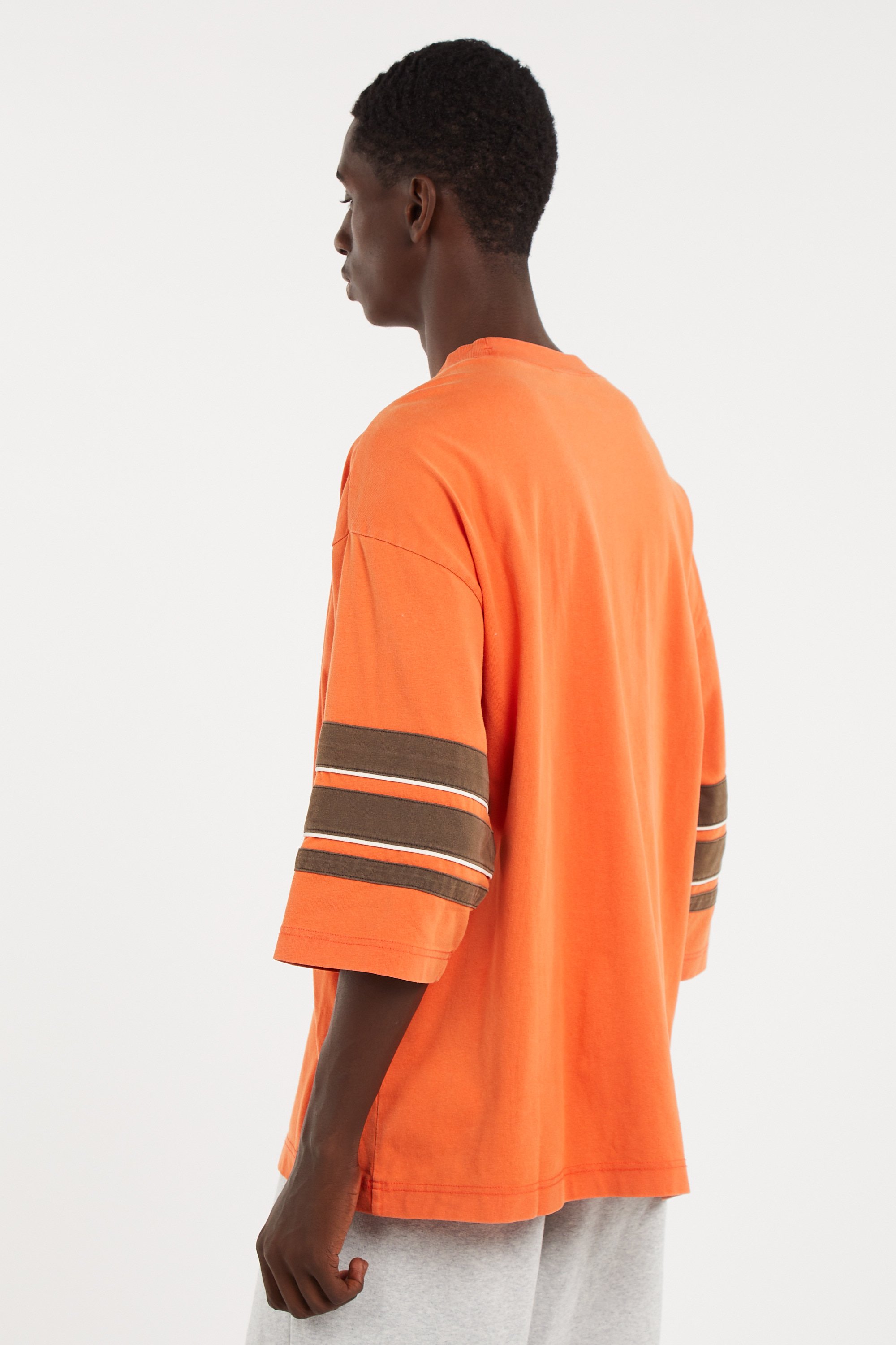 Regular-fit round-neck cotton T-shirt | Orange CHAMPION Men