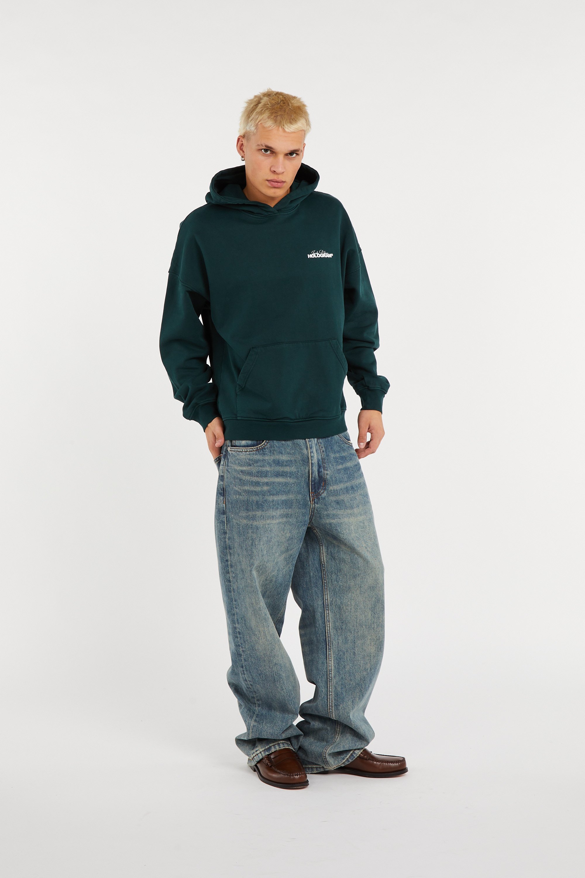 Tommy badge sweatshirt HOLOGRAM Green