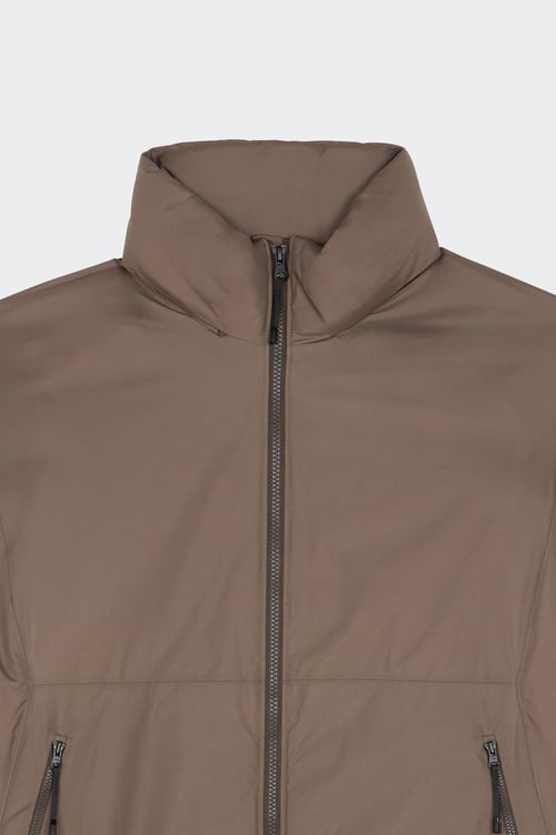 GOLDWIN Lightweight quilted padded jacket with high neck Brown