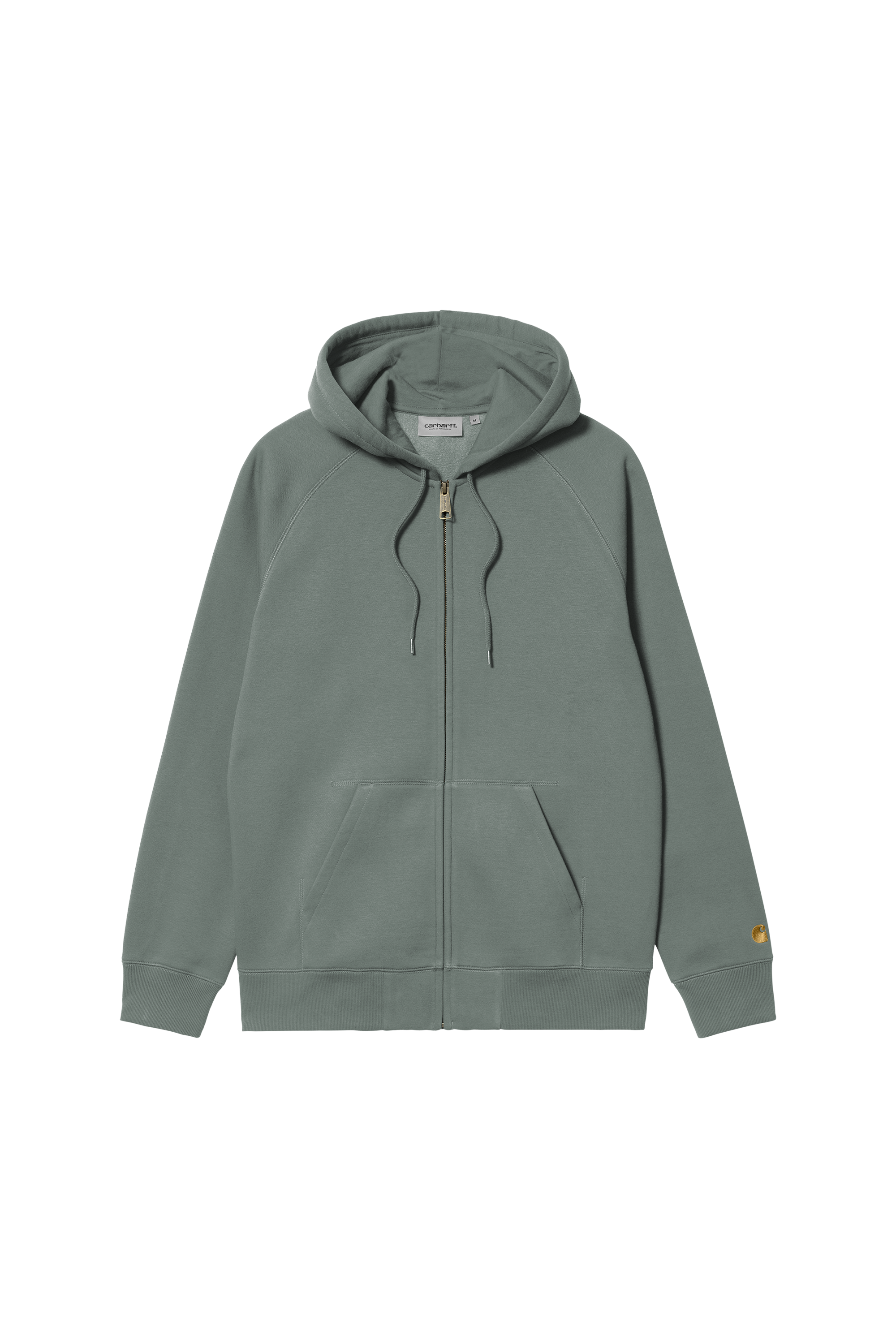Hoodie zippé Hooded Chase  Velvet green / gold