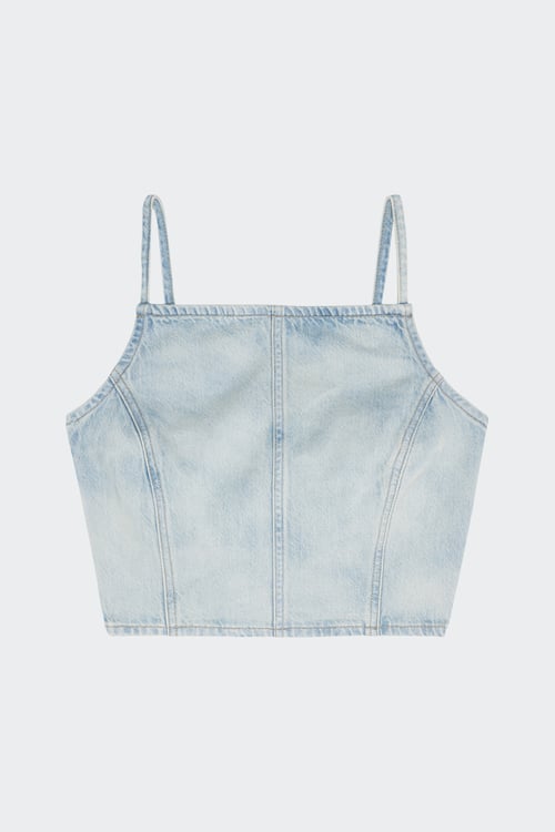 Débardeur en denim - Taille XS Bleu