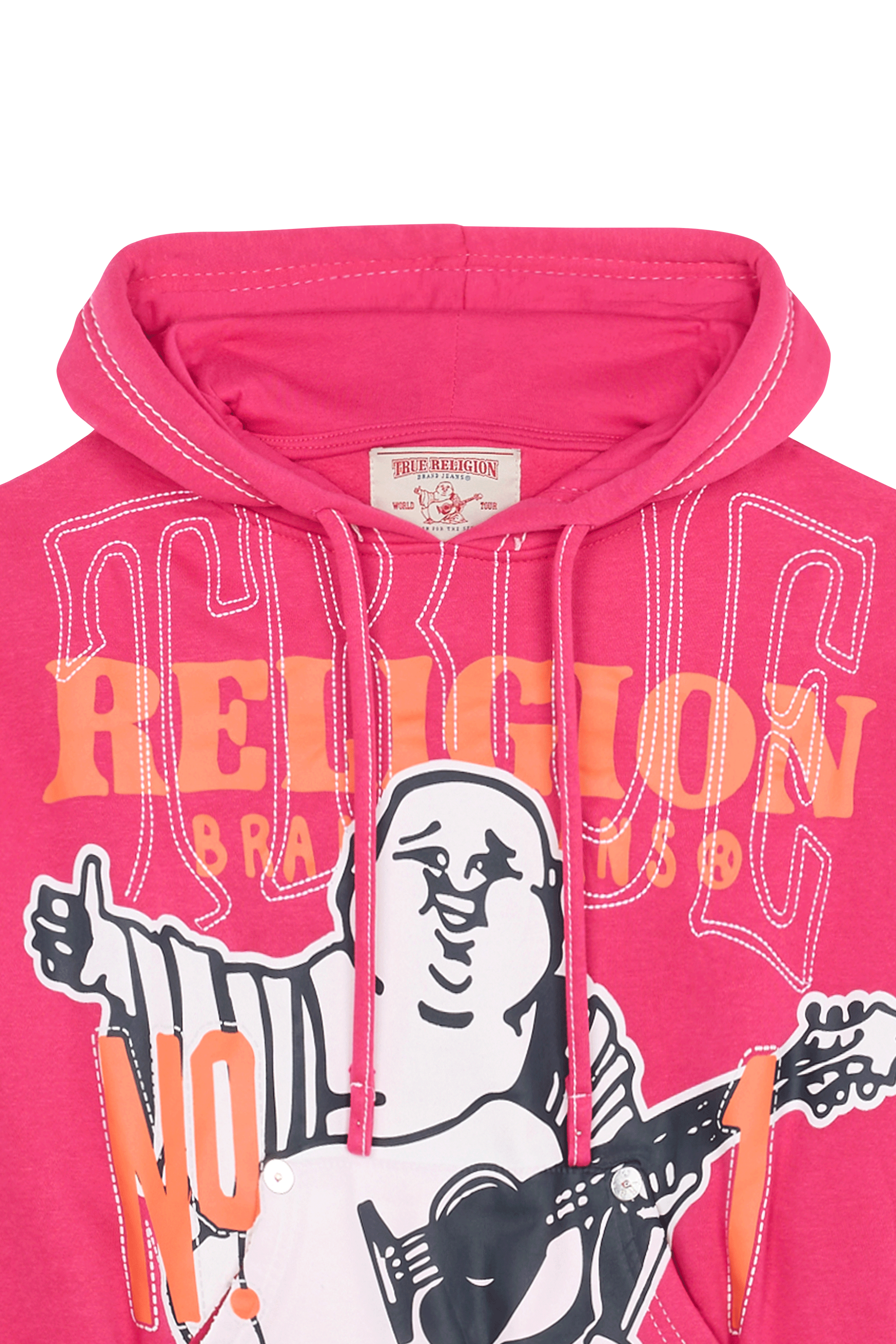 Hoodie TRUE RELIGION Orange