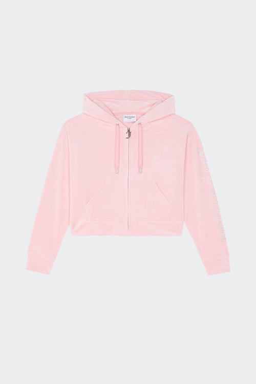 JUICY COUTURE Hoodie zippé Rose