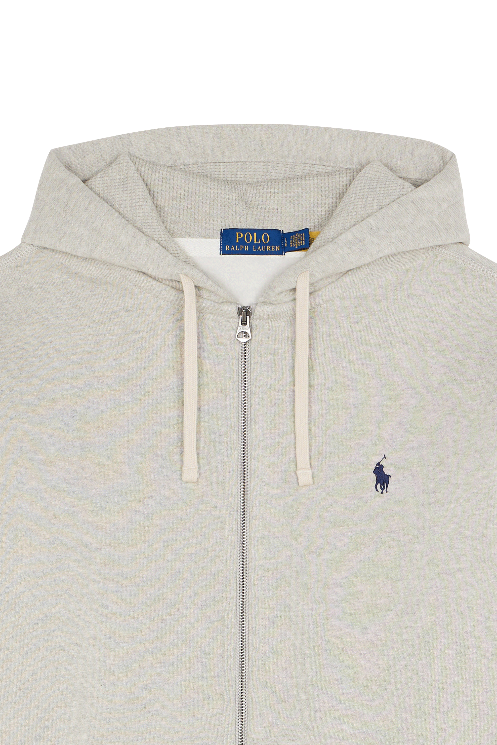 Zip-up cotton hoodie Grey