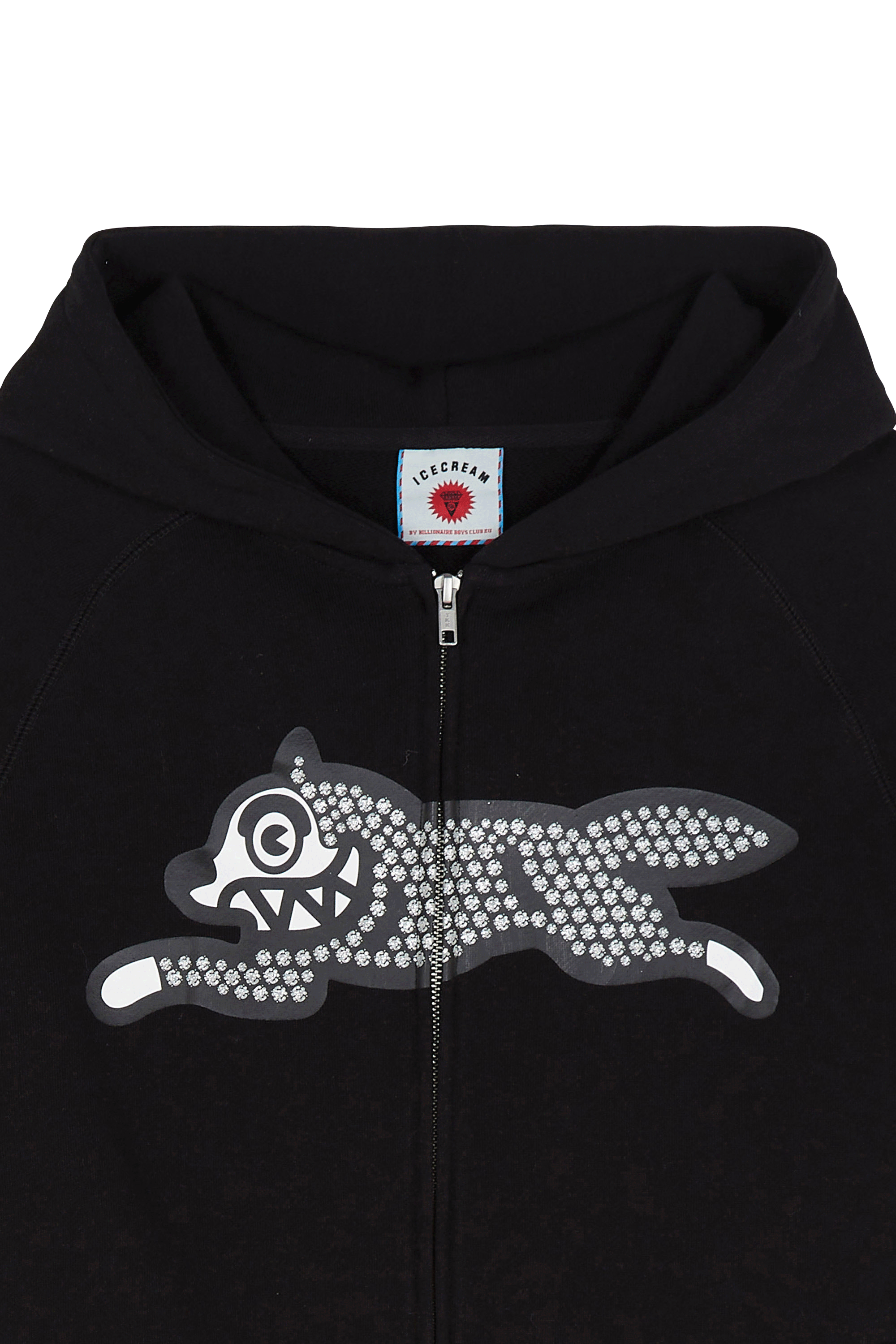 Sweat zippé en coton | Noir ICE CREAM Homme