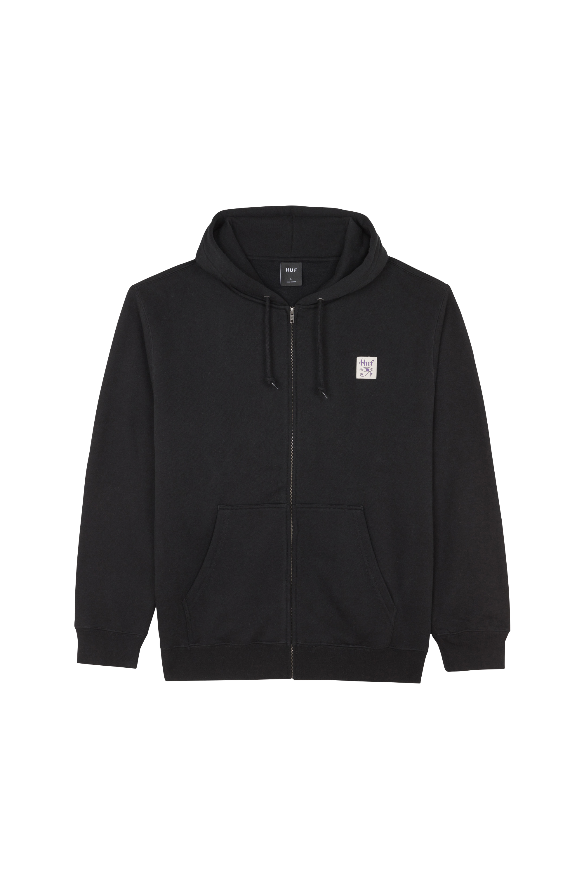 Zip-up hoodie Black