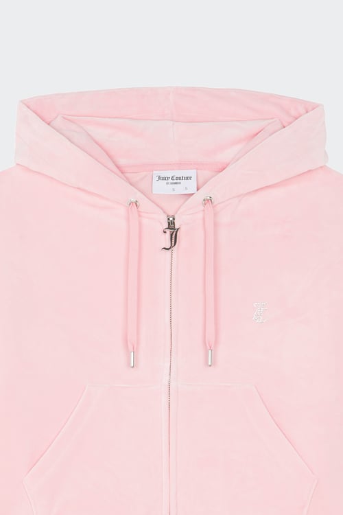 JUICY COUTURE Hoodie zippé Rose