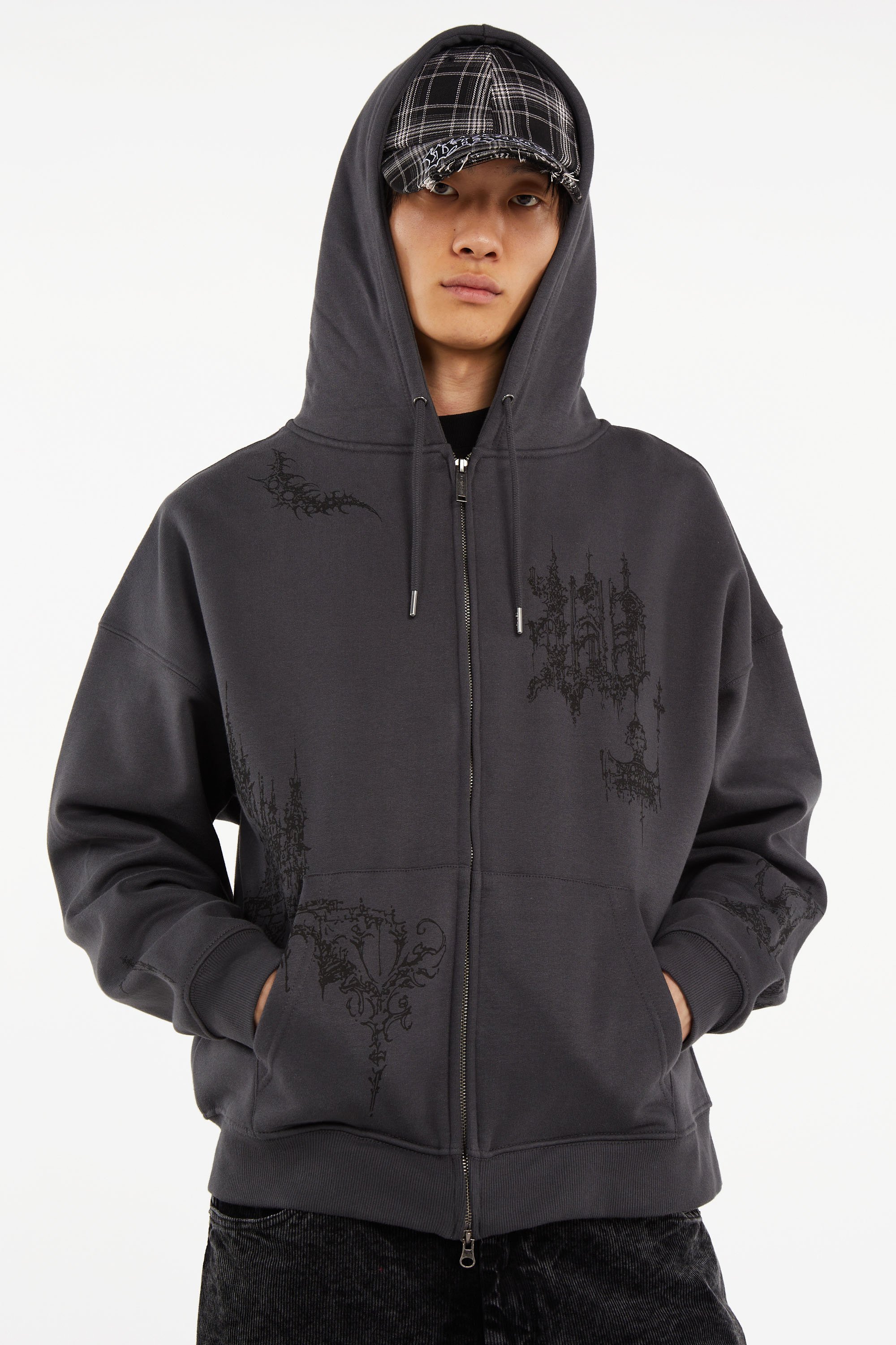 Hoodie zippé Noir