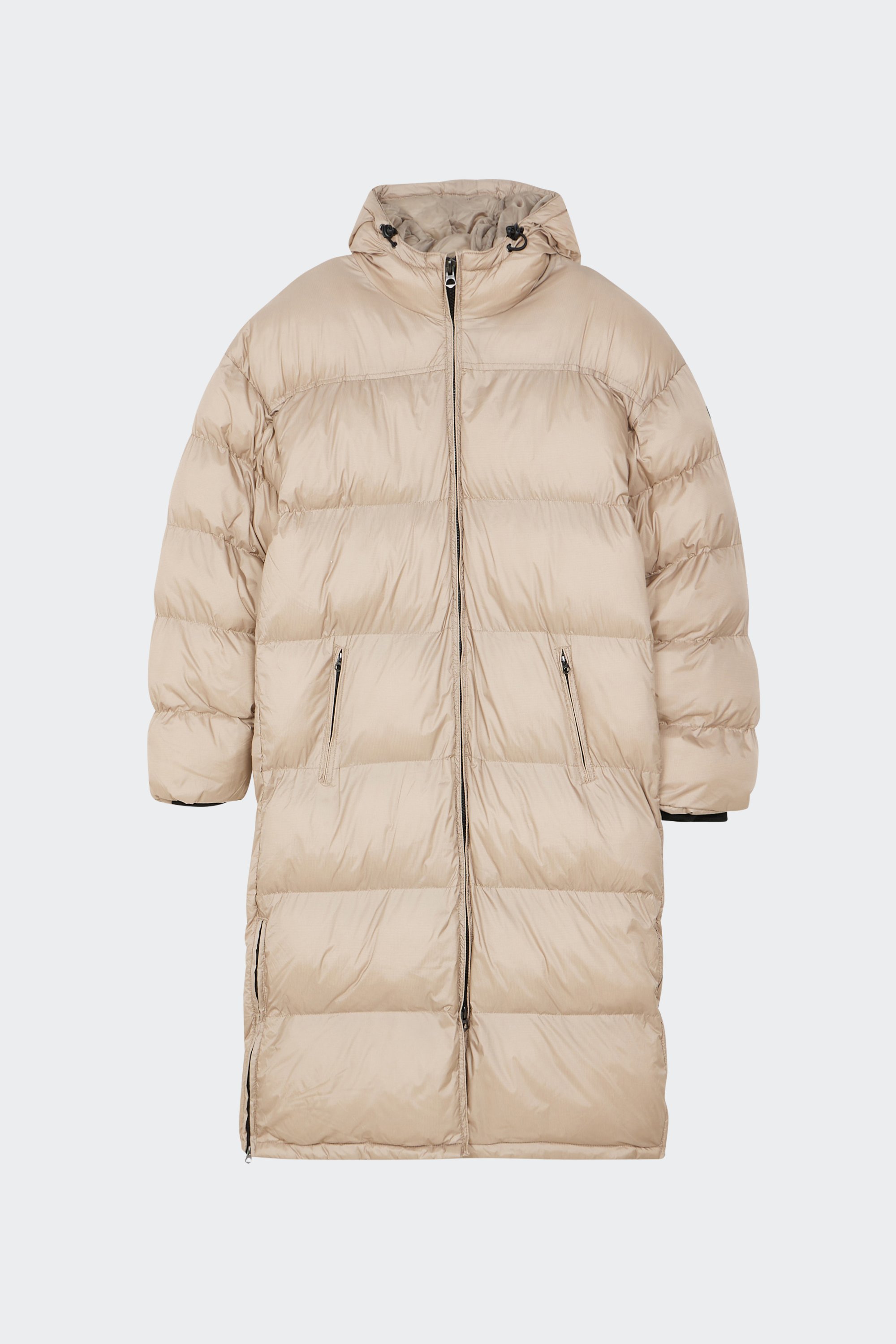 Lightweight quilted padded jacket with high neck | Beige by SCHOTT Lightweight quilted padded jacket with high neck Beige