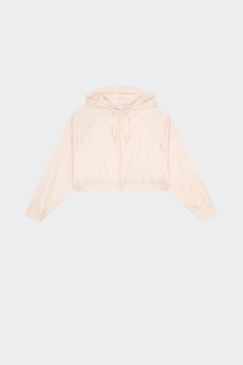 Hoodie zippé - Taille S Beige