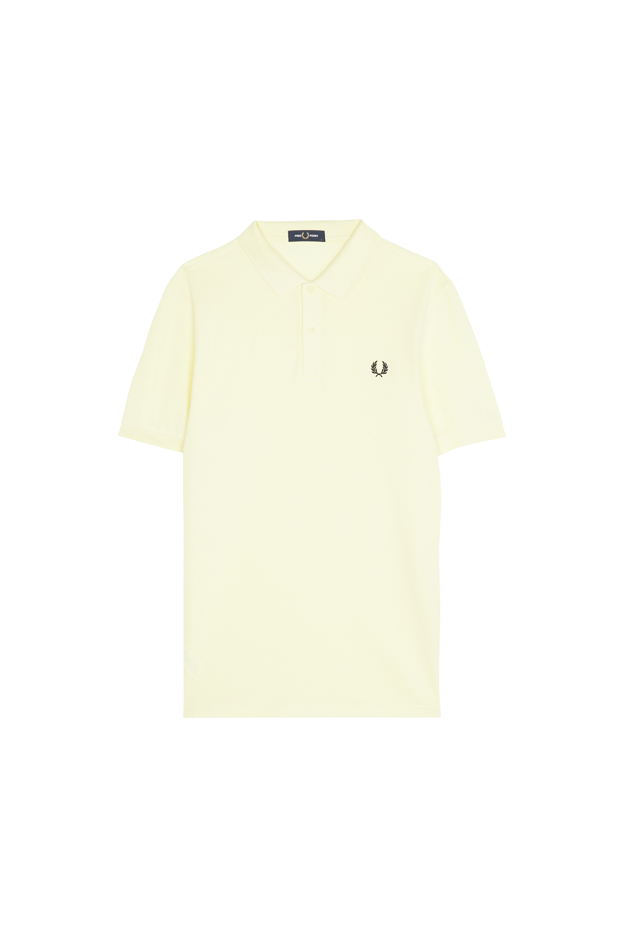 Polo slim-fit en coton piqué Jaune