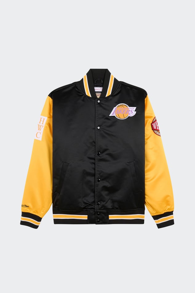Bomber Jacket Nba Primetime Vintage Logo Lakers Black Mitchell Ness Man Citadium