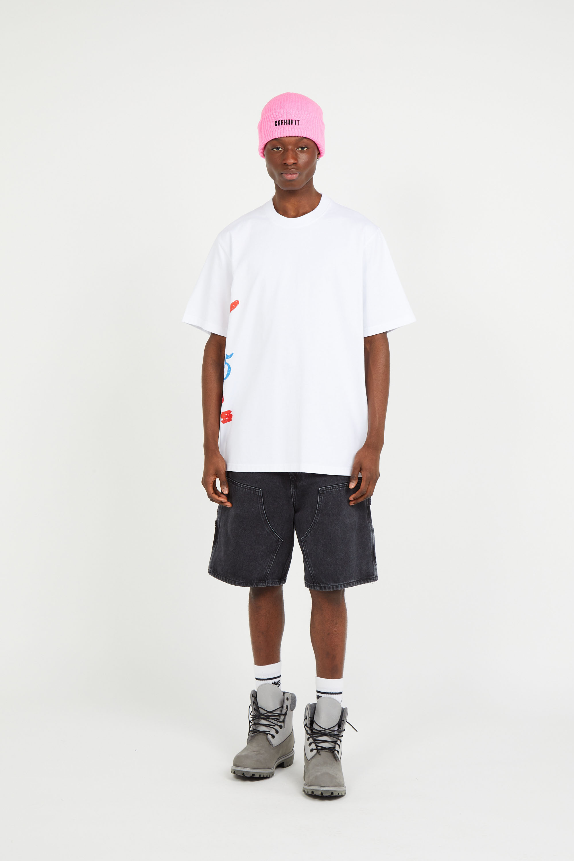 Regular-fit round-neck cotton T-shirt White