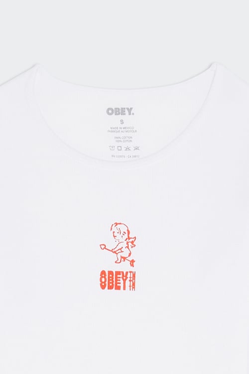 OBEY Top Blanc