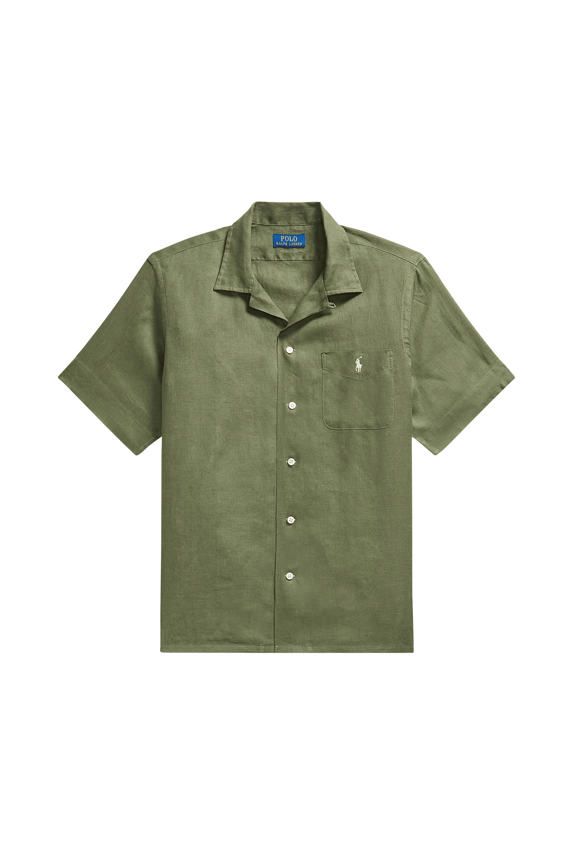 Shirt Classic Fit Linen Camp Shirt Garden trail