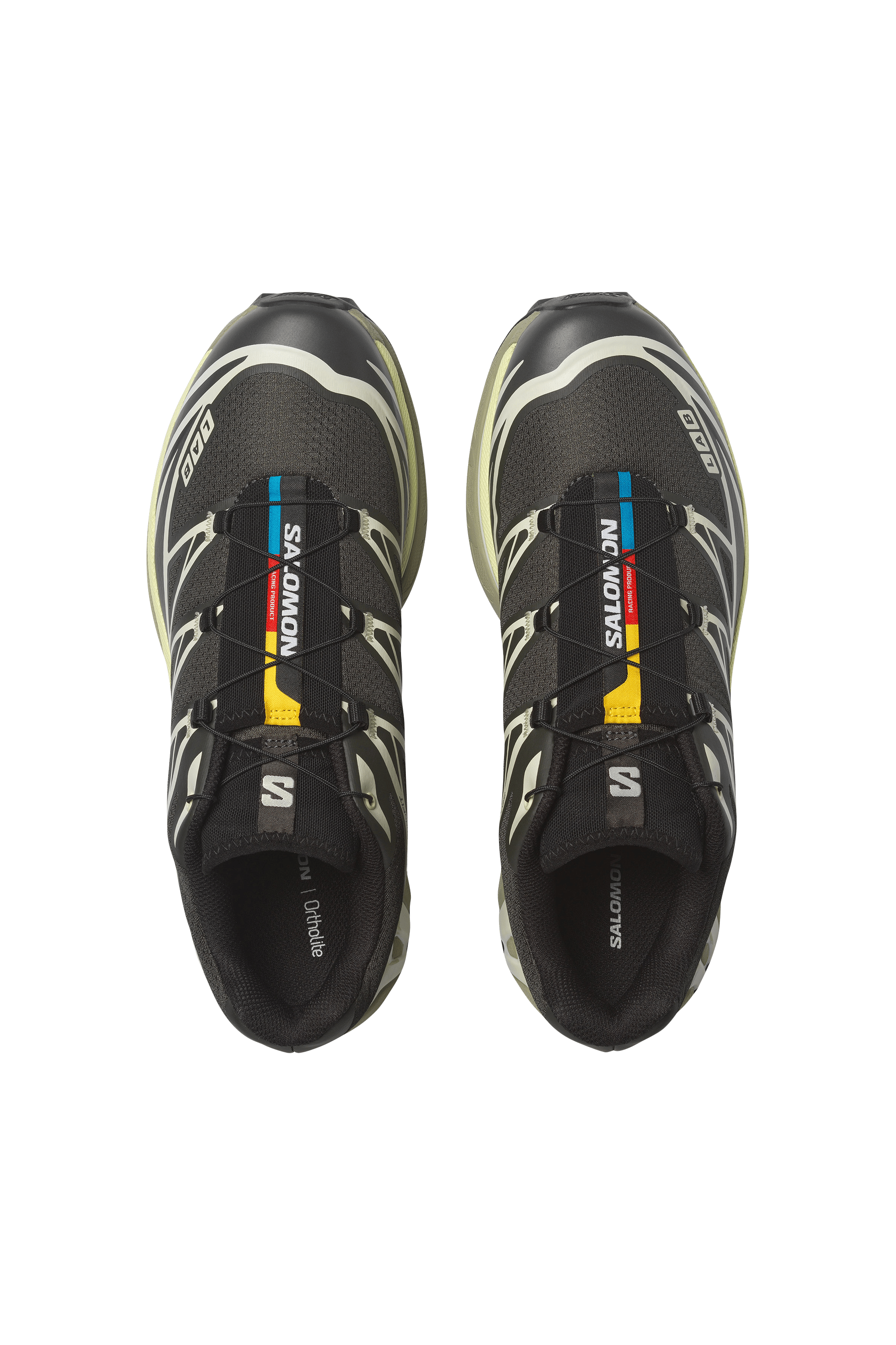 Men?s Storm 96 LO fabric and leather sneakers | Black SALOMON Men
