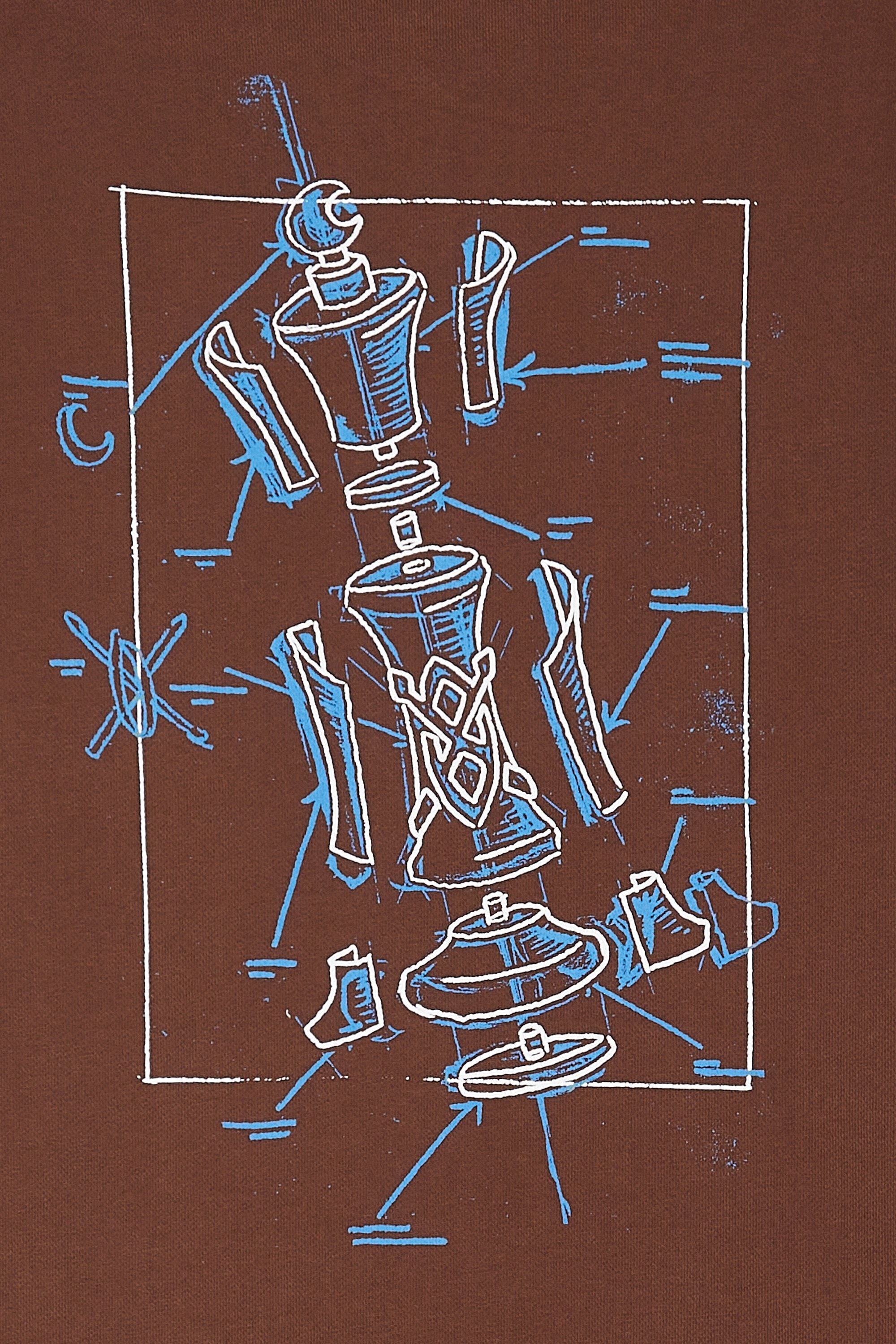 Hoodie | Brown by DAILY PAPER Hoodie Brown