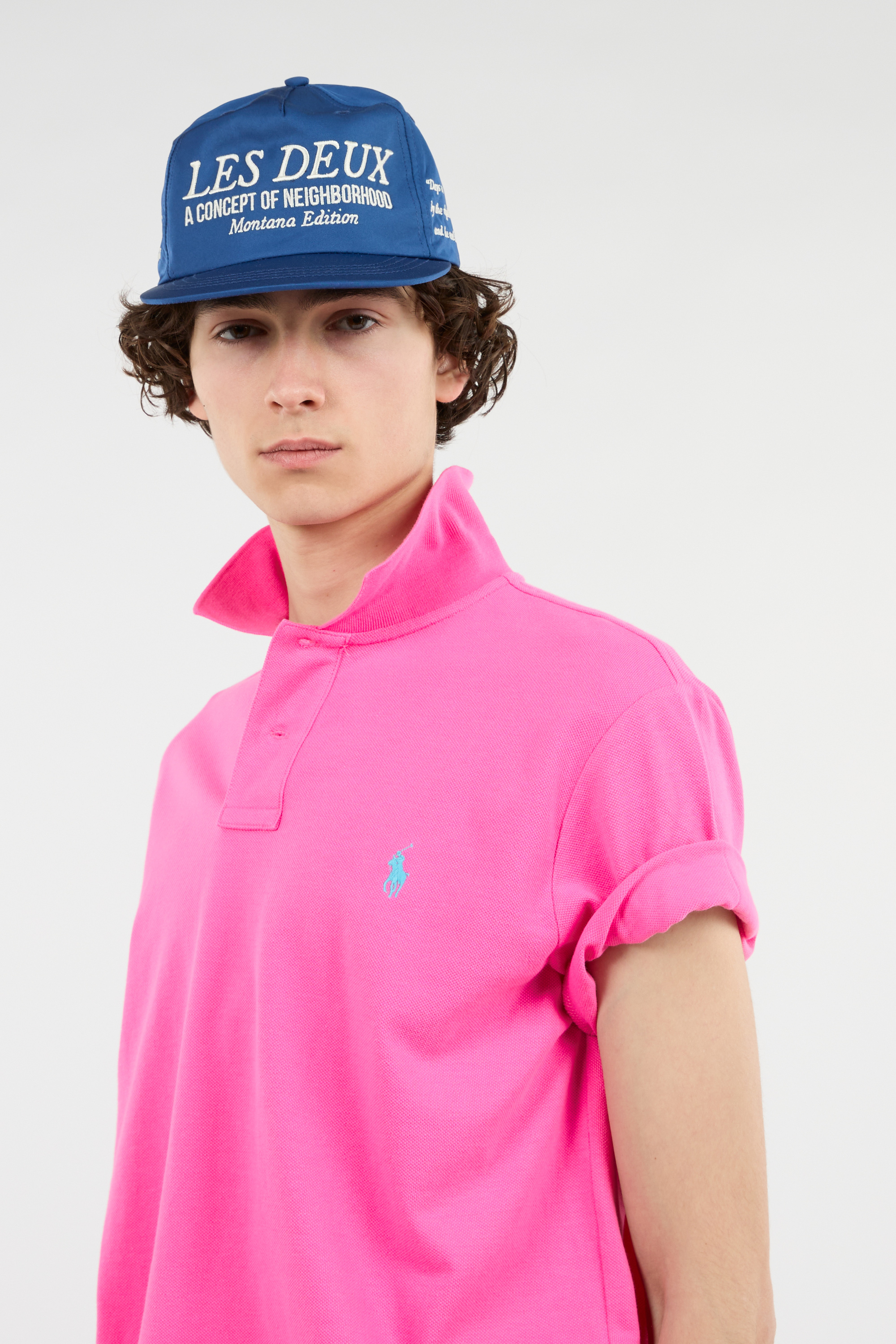 Cotton polo shirt Pink