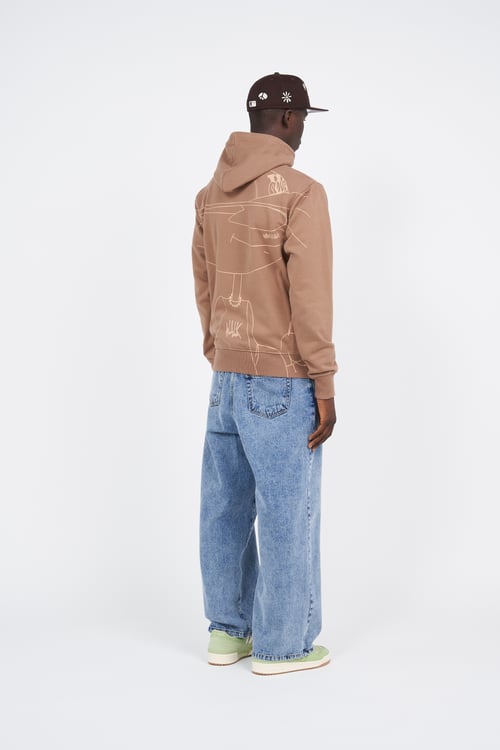 WALK IN PARIS Hoodie Marron