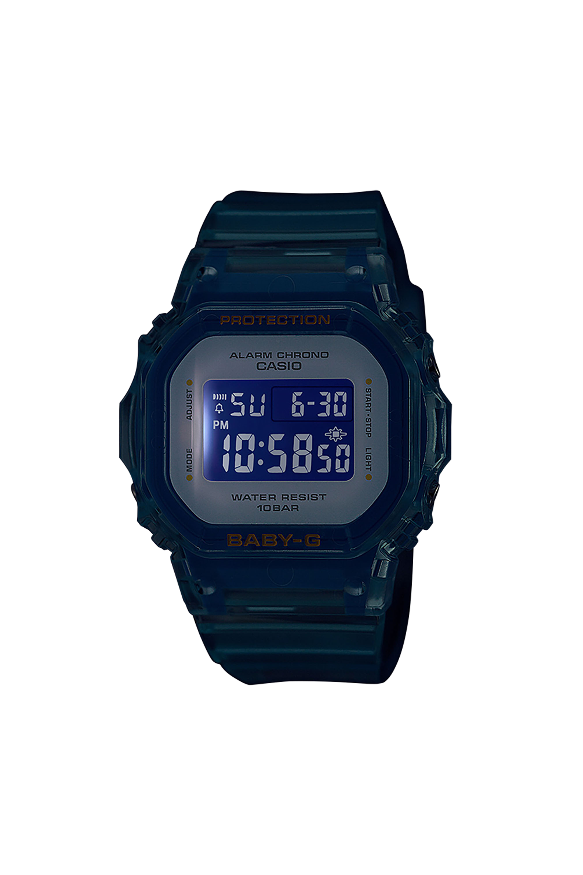 Auto-Illuminator resin watch Blue