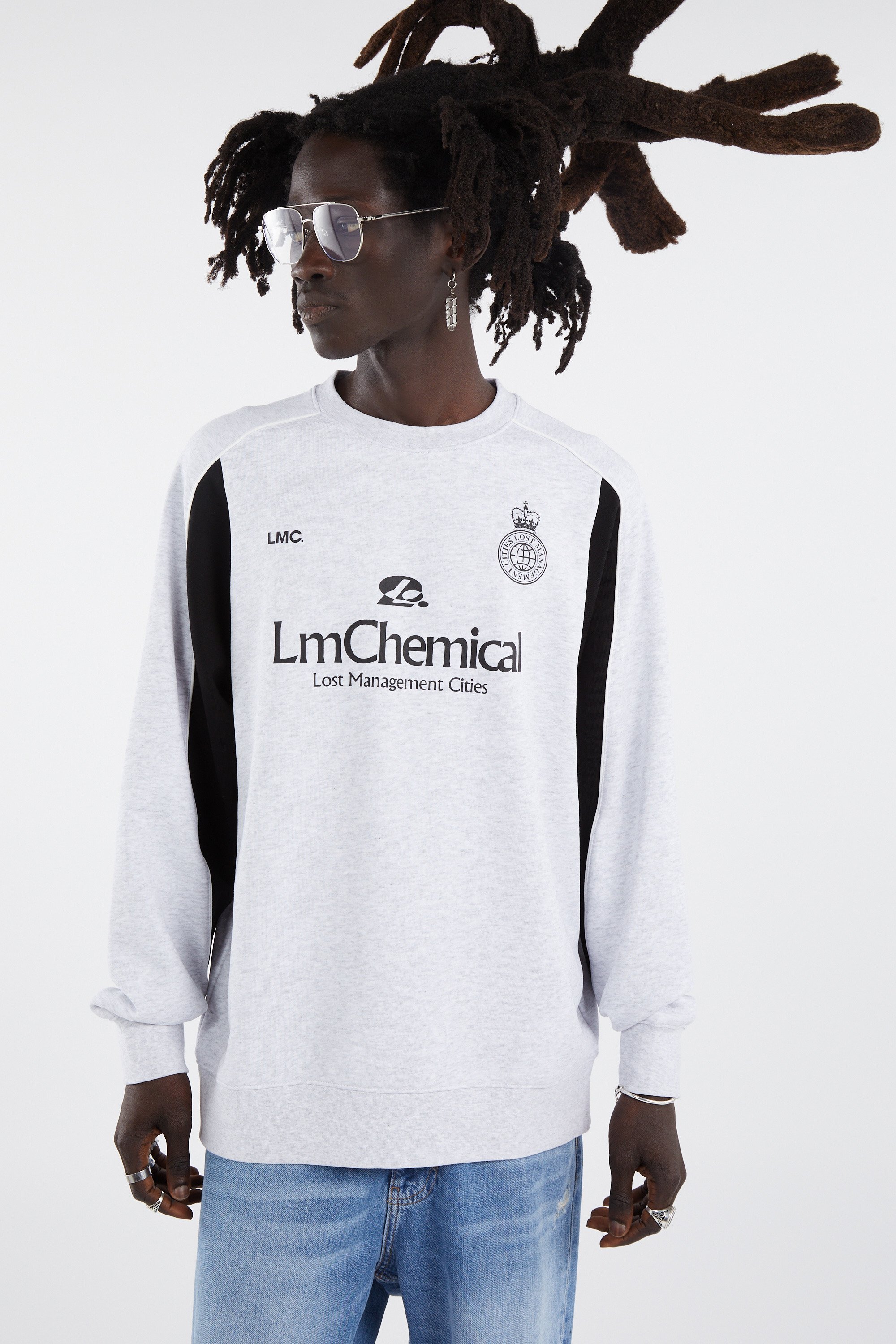 Sweatshirt | Gris LOST MANAGEMENT CITIES Homme