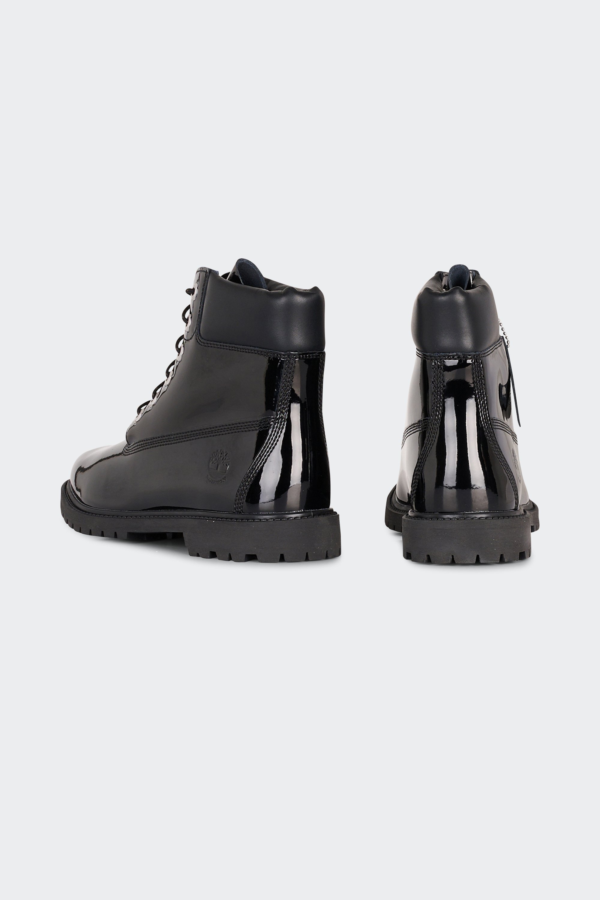 Heeled leather mid-calf boots | Black by TIMBERLAND Heeled leather mid-calf boots Black