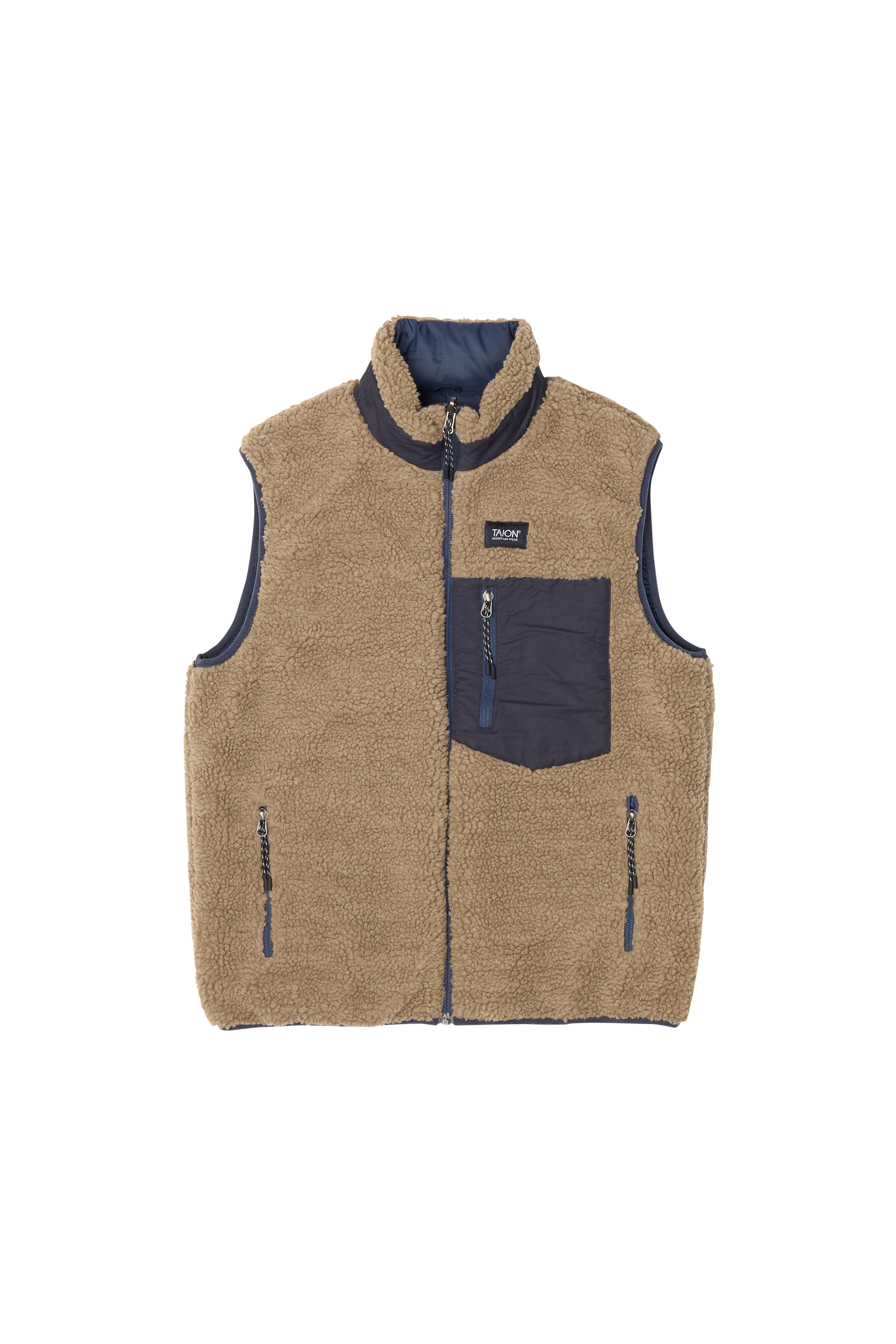 Reversible sleeveless puffer coat TAION Blue